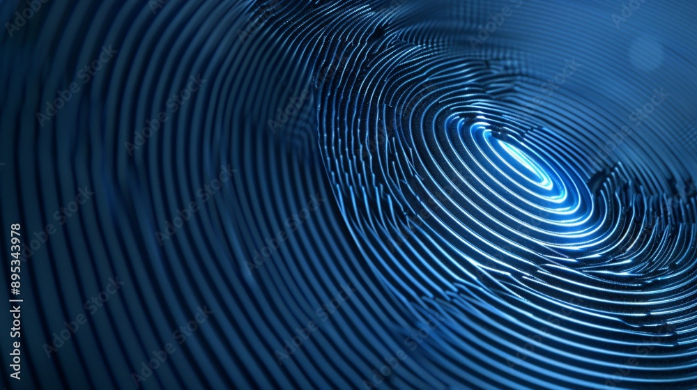 Abstract Blue Fingerprint Pattern Abstract Blue Fingerprint Pattern