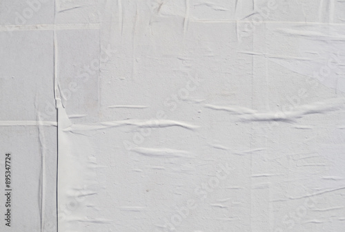 White Creased Poster Texture Background