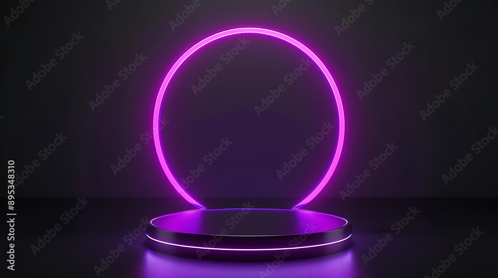 A vibrant neon circle display on a dark backdrop, perfect for showcasing products or creative projects with modern aesthetics. A vibrant neon circle display on a dark backdrop, perfect for showcasing products or creative projects with modern aesthetics.