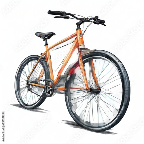 the AI Image Generator, bicycle with a black seat