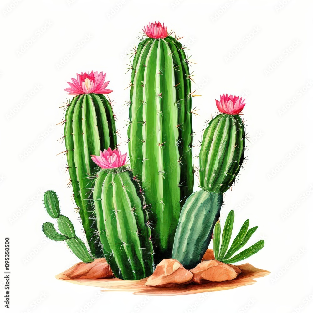 the AI Image Generator, green cactus with orange spikes the AI Image Generator, green cactus with orange spikes