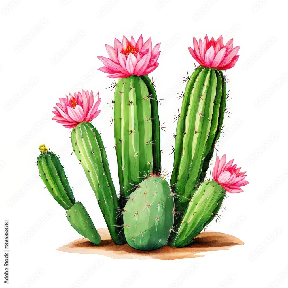 the AI Image Generator, green cactus with orange spikes the AI Image Generator, green cactus with orange spikes