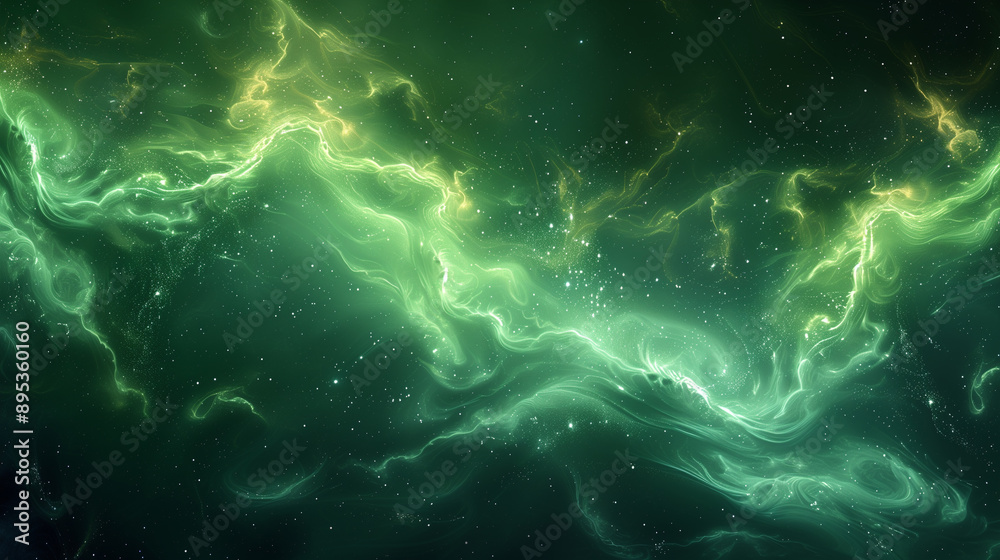 Swirling Neon Green Background with Glowing Patterns for a Spooky Halloween Vibe Swirling Neon Green Background with Glowing Patterns for a Spooky Halloween Vibe