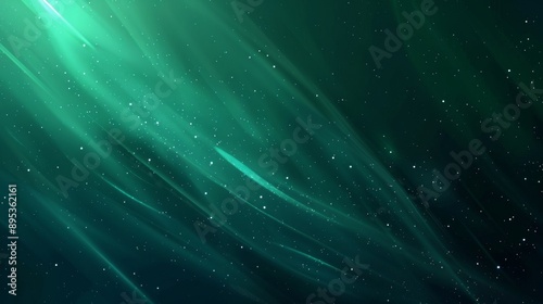 A dreamy and ethereal background featuring abstract green and blue lights, symbolizing hope, serenity, mystery, energy, and the beauty of nature.