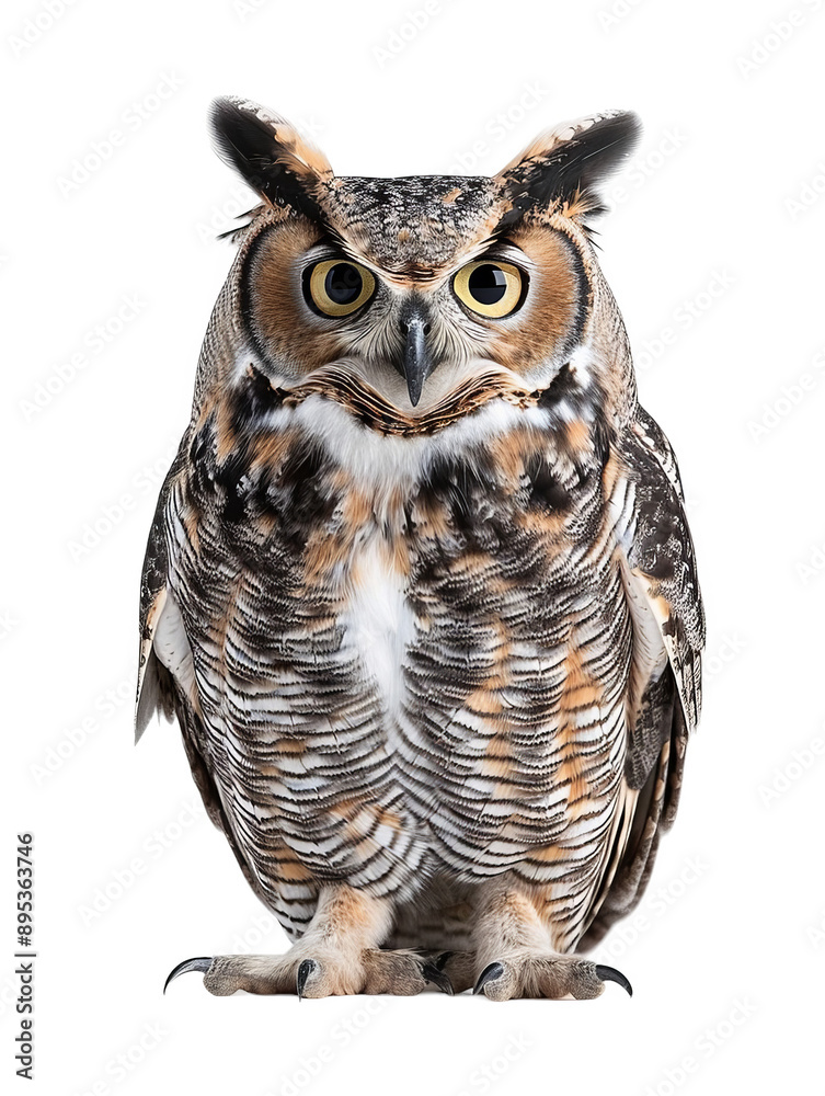 Close up Owl portrait, png Close up Owl portrait, png