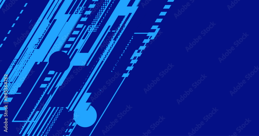 abstract blue tech banner background with lines abstract blue tech banner background with lines