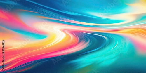 Abstract painting representing flowing water