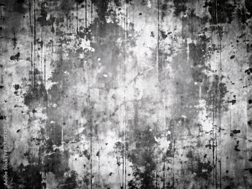 Obraz premium grunge texture, Abstract grunge black and white distressed texture background