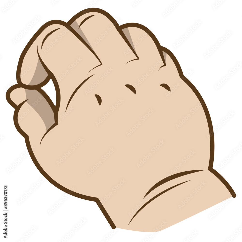 vector flat cute baby hand icon isolated on white background. vector flat cute baby hand icon isolated on white background.