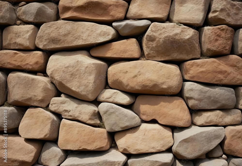 The Timeless Beauty of a Multicolored Stone Wall The Timeless Beauty of a Multicolored Stone Wall