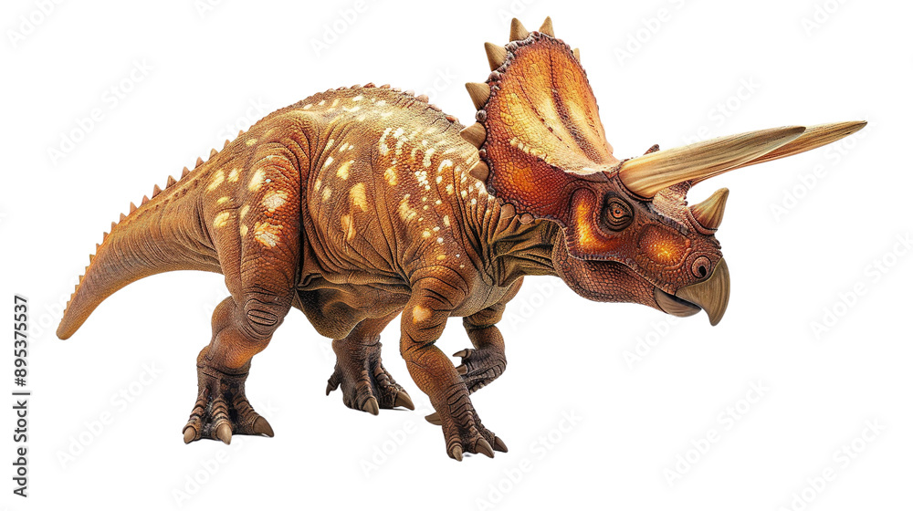 Fototapeta premium Triceratops isolated on white background