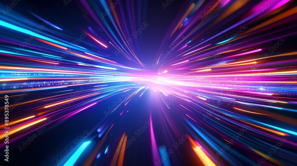 abstract tech background with colorful lines abstract tech background with colorful lines
