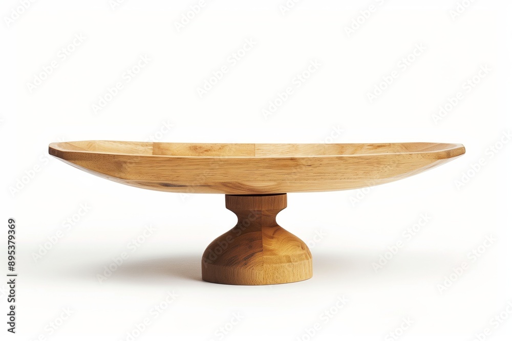 Tray balance on white background
