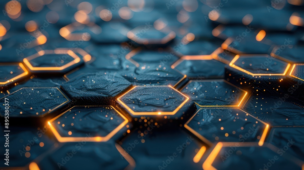 3d hexagons background 3d hexagons background