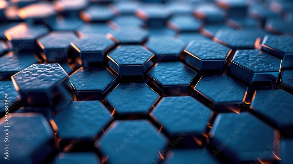 3d hexagons background 3d hexagons background