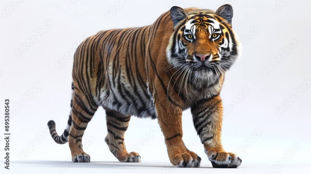 Obraz premium 3d render of tiger, realistic