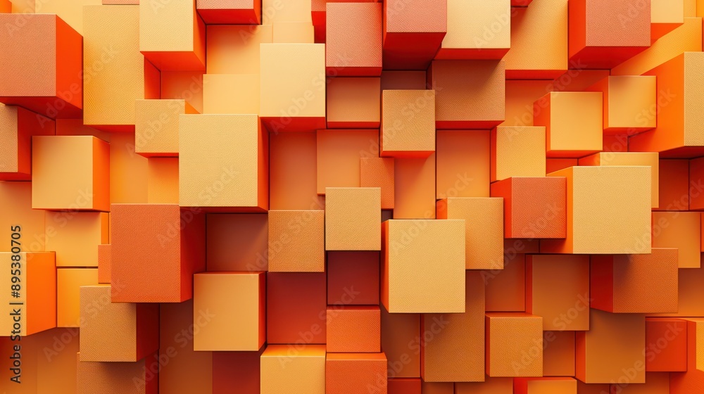 3d square background