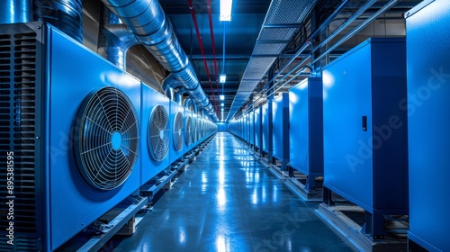 Industrial data center with advanced cooling systems