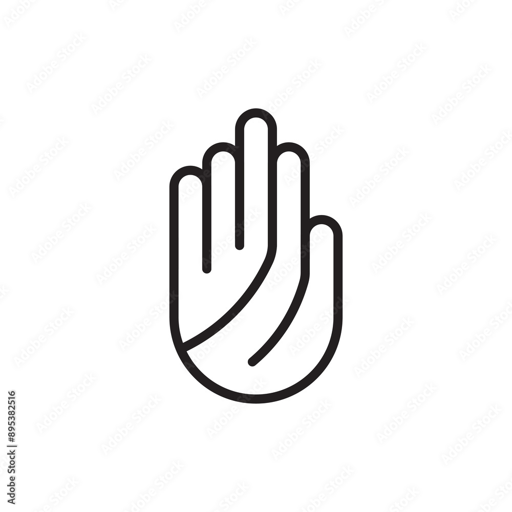 Obraz premium high five logo icon