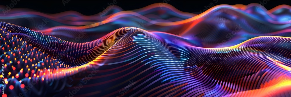 Lot of 3D lines in 3d, still background