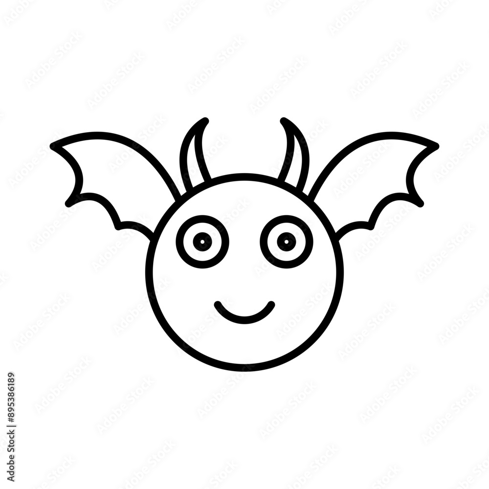 Obraz premium Bat emoji icon