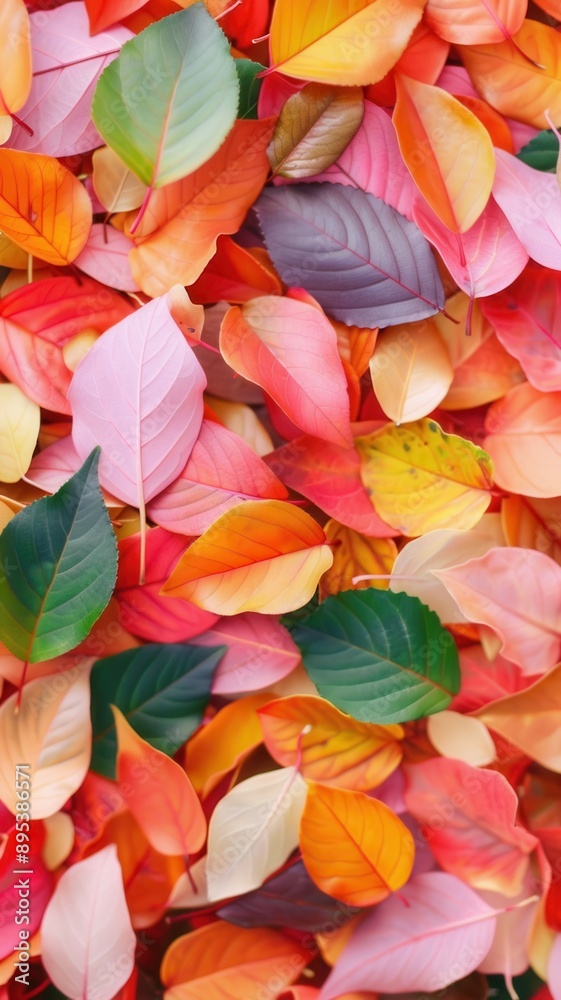 Naklejka premium autumn leaves background