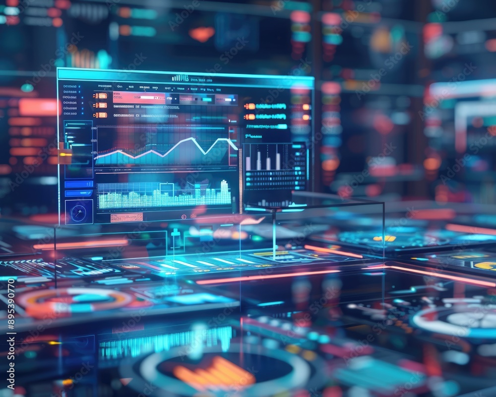 3D visualization of data analysis tools processing complex datasets, focus on, business intelligence, dynamic, Multilayer, modern office backdrop 3D visualization of data analysis tools processing complex datasets, focus on, business intelligence, dynamic, Multilayer, modern office backdrop
