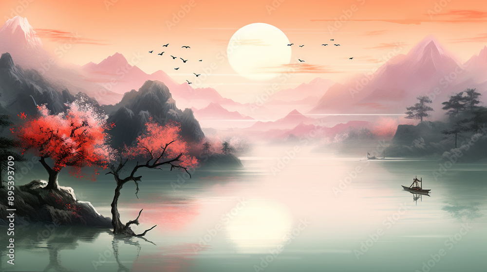 Chinese landscape painting Chinese landscape painting