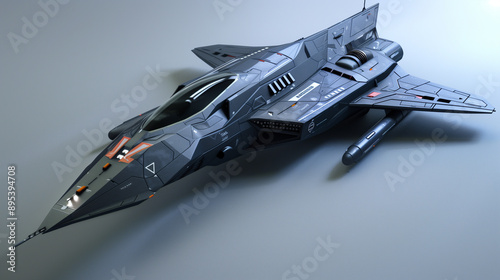 Wallpaper Mural futuristic fighter jet  Torontodigital.ca