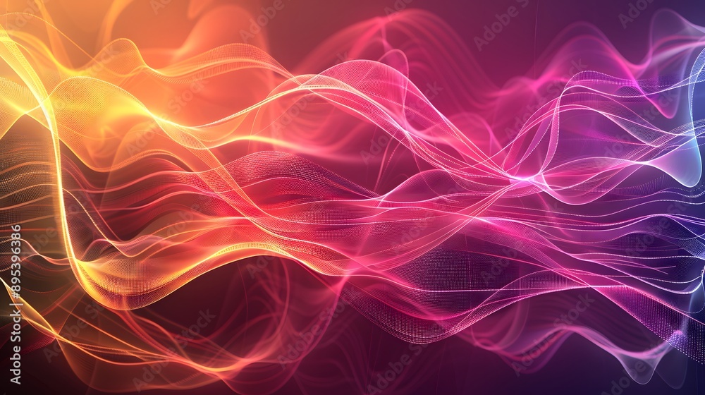 Abstract Waveforms: A modern abstract background with smooth waveforms and gradient colors. Abstract Waveforms: A modern abstract background with smooth waveforms and gradient colors.