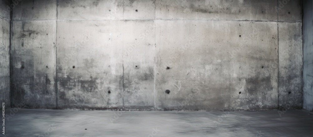 Concrete Wall and Floor in an Empty Room Concrete Wall and Floor in an Empty Room