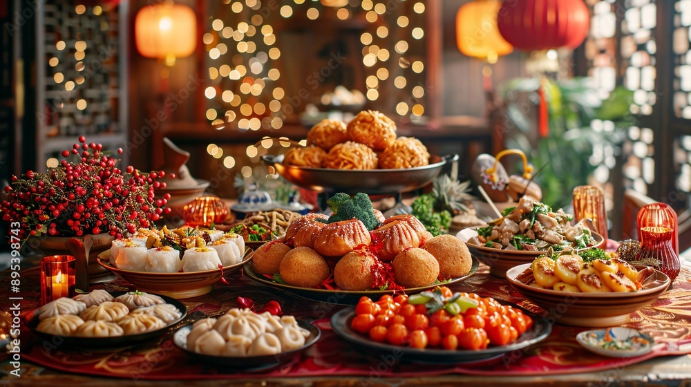 Traditional Chinese New Year Feast Traditional Chinese New Year Feast