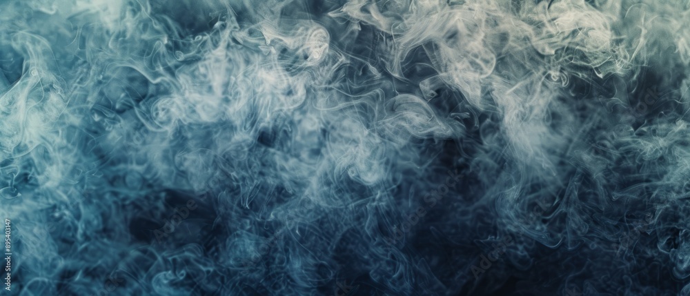 Panoramic close-up, high detail scan of ethereal smoke texture, Generative AI Panoramic close-up, high detail scan of ethereal smoke texture, Generative AI