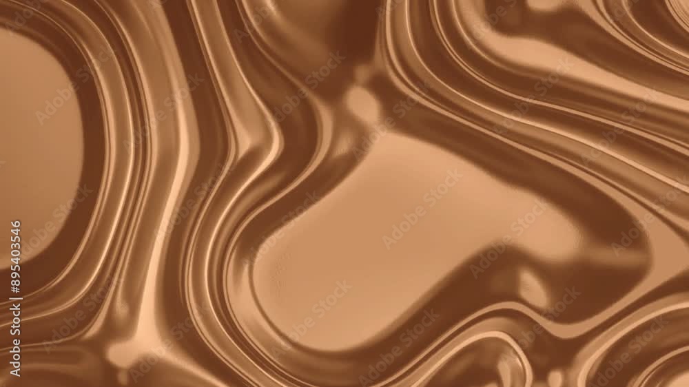 chocolate cream on a flat background