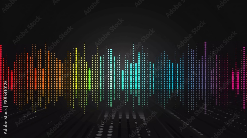 Music equalizer sound wave illustration vector which is very nice and impressive