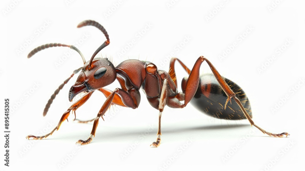 Ant animals on white background isolated