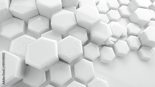 A white background with many white hexagons