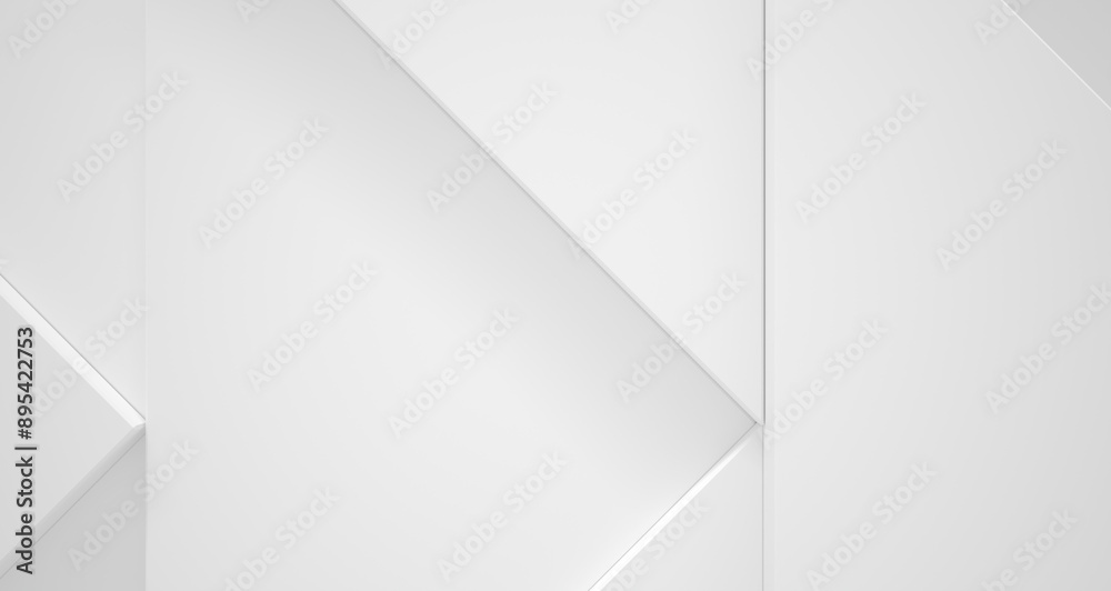 Light Grey Background with Clean, Minimalist Design (3D Illustration)