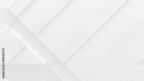 Crisp, Modern 3D Design Featuring White Panels (3D Background)