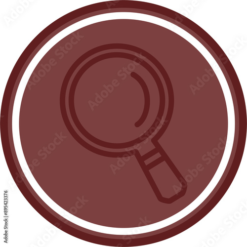 Search Vector Line Maroon Circle Maroon