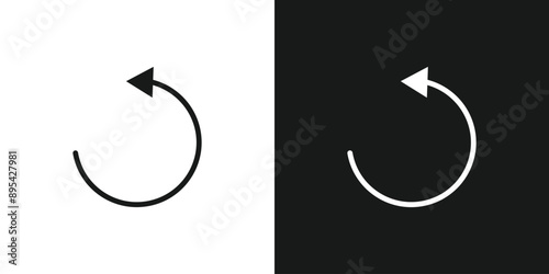 Circle arrows icon. Round reload sign, repeat icon, rotate arrow symbol, Vector illustration