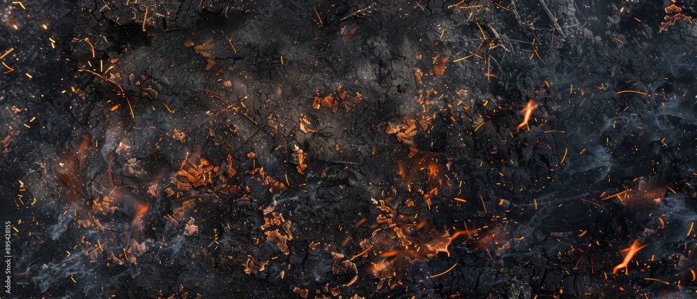 Panoramic close-up, high detail scan of torch fire texture, Generative AI Panoramic close-up, high detail scan of torch fire texture, Generative AI