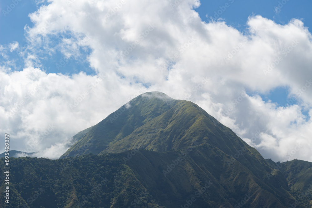 expanse of clouds above Mount Anak Dara, Lombok, Indonesia expanse of clouds above Mount Anak Dara, Lombok, Indonesia