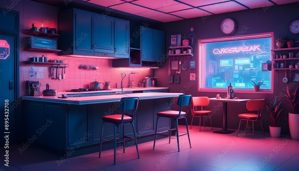 Photo interior modern design room 3d illustration Photo interior modern design room 3d illustration