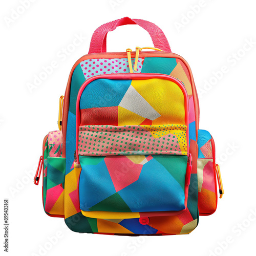 kids school bag isolated on white background