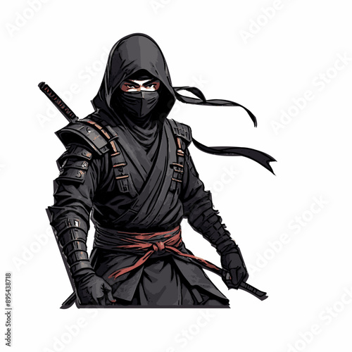 Ninja isolated warrior vector ilustration design 