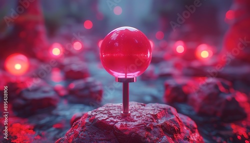 Pin in center of network