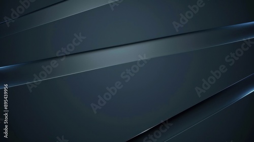 3d modern of shiny blue lines on a dark background