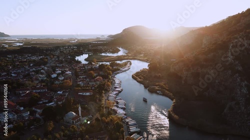 Stunning Aerial Drone Footage of Dalyan, Turkey at Sunset - Captured with DJI Mini 3 Pro