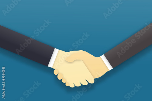 Handshake agreement, good deal, partnership, business partners concepts for graphic design, logo, web site, social media, mobile app, ui vector illustration